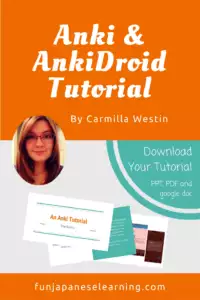 Anki and AnkiDroid tutorial for Japanese learner