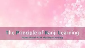 Kanji learning principle